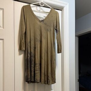 Long Sleeve Olive Dress